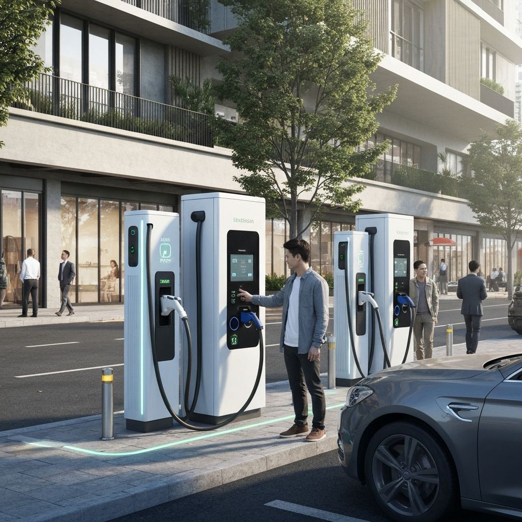 Stazione di ricarica elettrica moderna